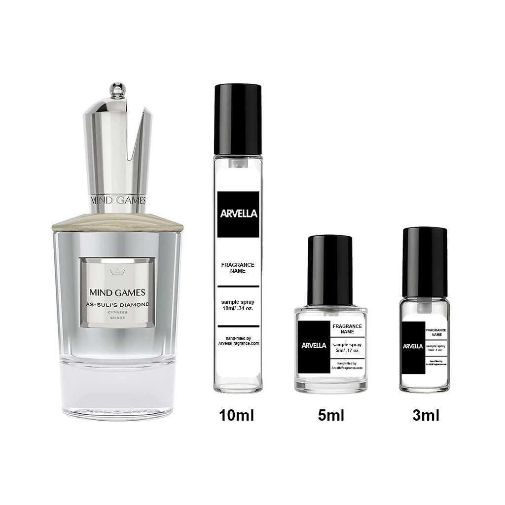 Mind Games As-Suli’s Diamond Sample 10ml Spray - Arvella Fragrance